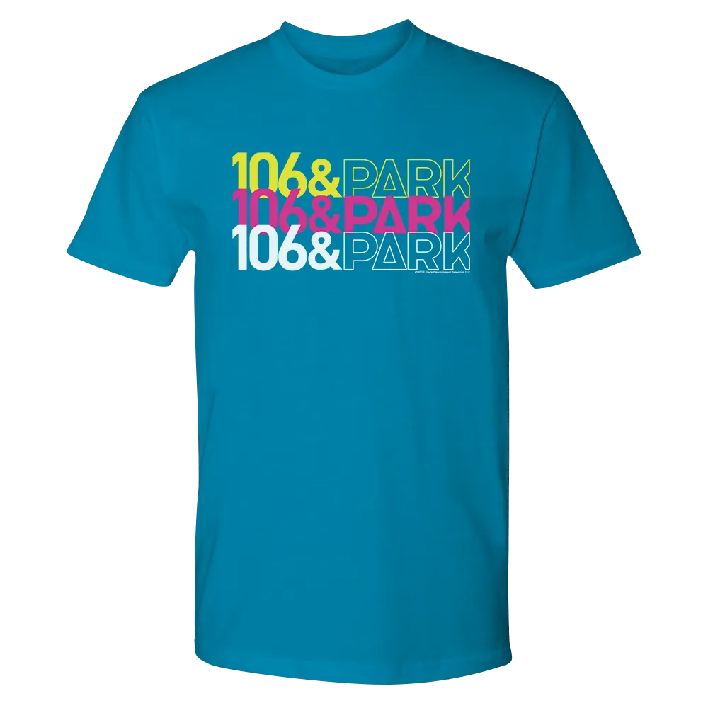106 & Park Repeat Logo Adult Short Sleeve T-Shirt