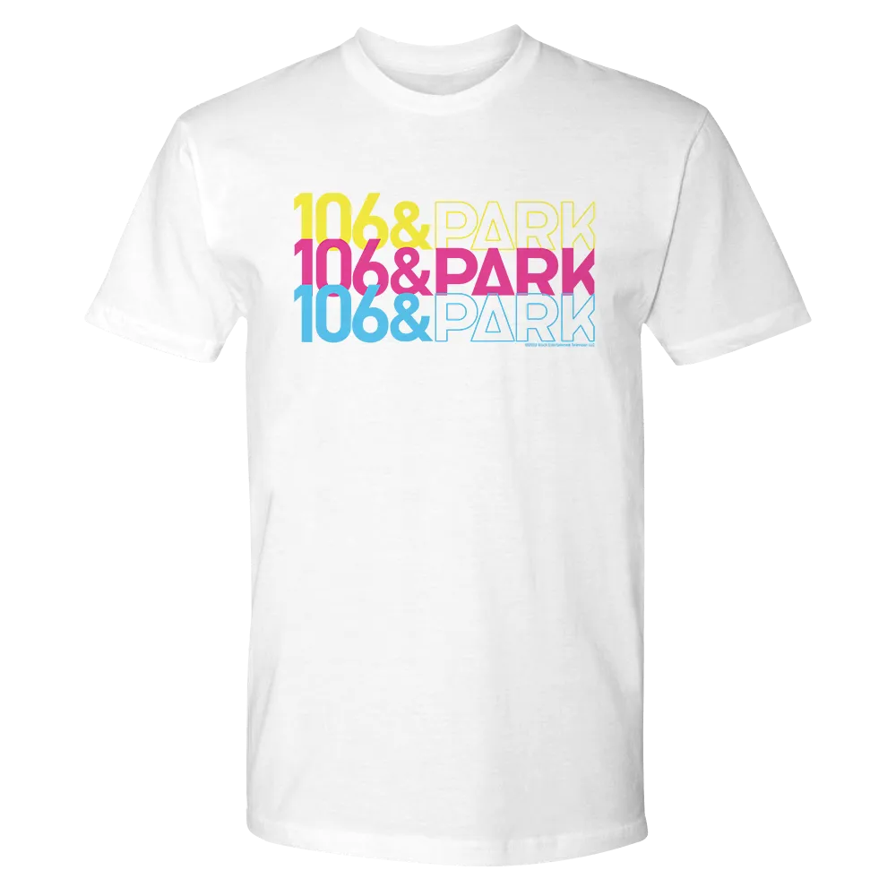 106 & Park Repeat Logo Adult Short Sleeve T-Shirt