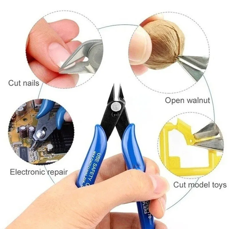 170 Blue Flush Cutter | Mini Diagonal Cutting Pliers | Side Cutter Nippers | Wire Cutter