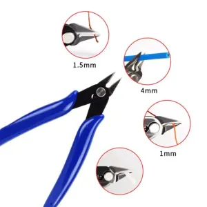 170 Blue Flush Cutter | Mini Diagonal Cutting Pliers | Side Cutter Nippers | Wire Cutter