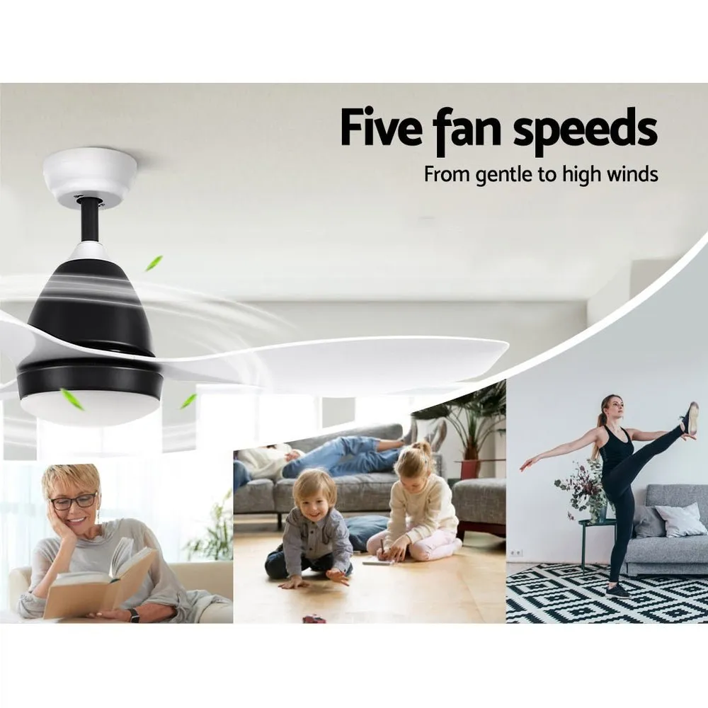 48'' Ceiling Fan Light & Remote | White | 3 Blades
