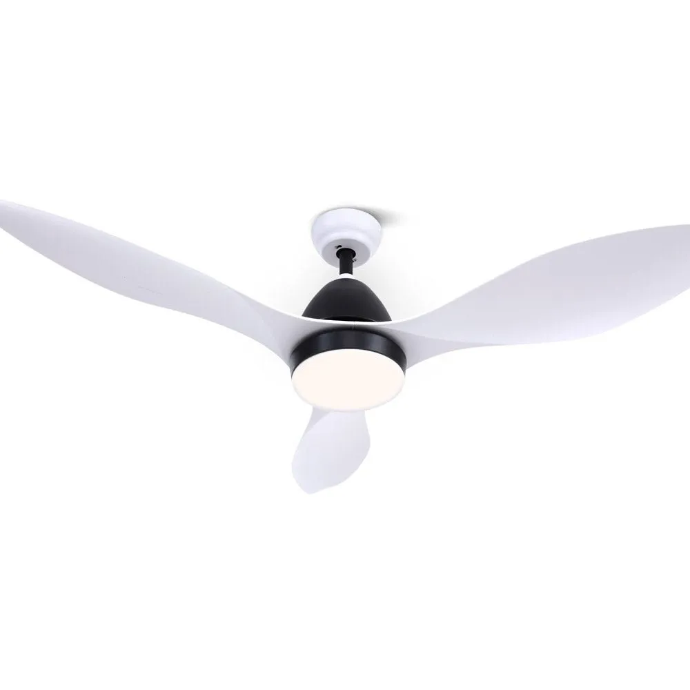 48'' Ceiling Fan Light & Remote | White | 3 Blades