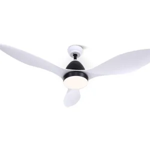 48'' Ceiling Fan Light & Remote | White | 3 Blades
