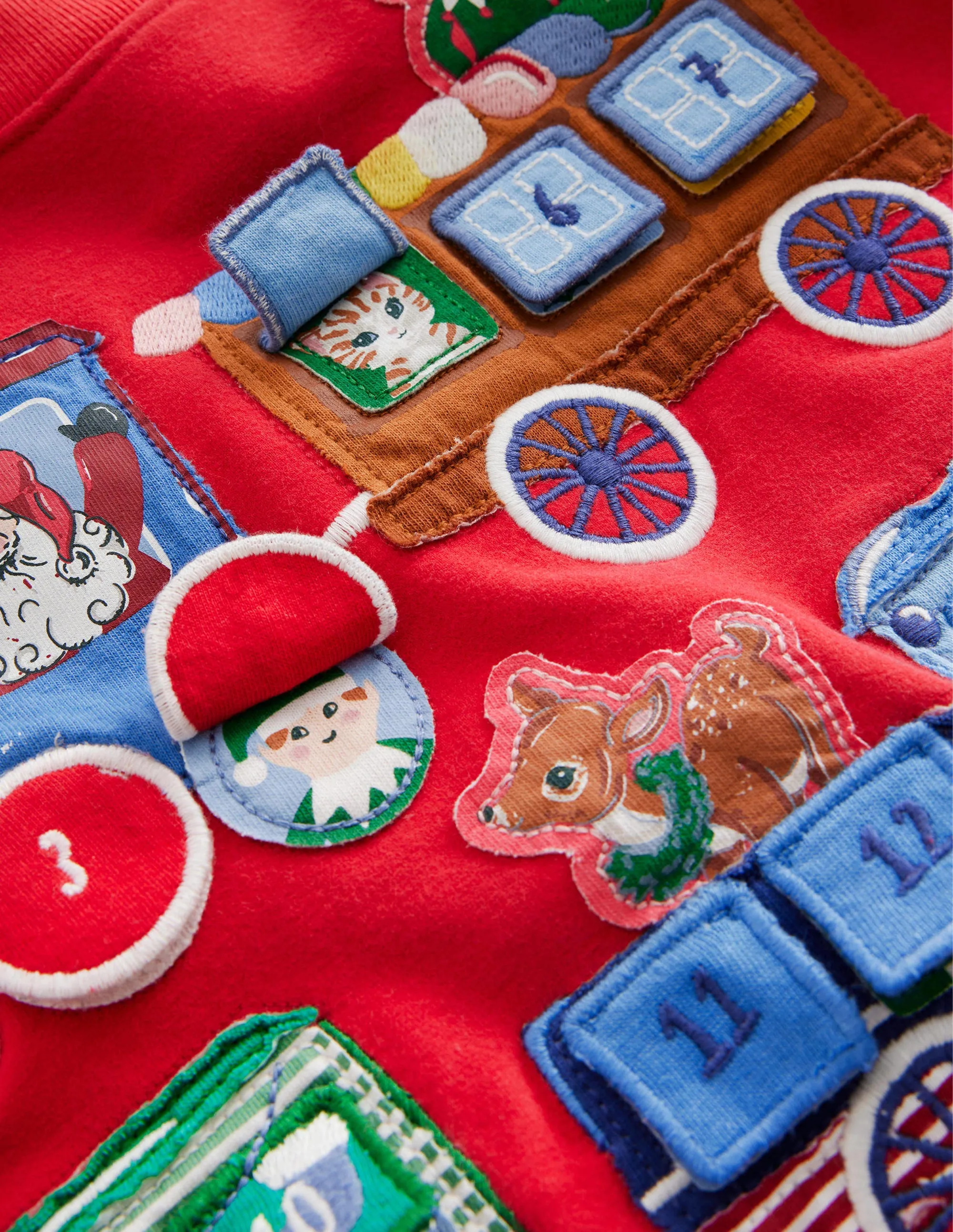 Advent Calendar Sweatshirt-Red