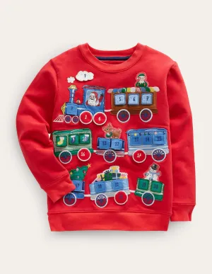 Advent Calendar Sweatshirt-Red