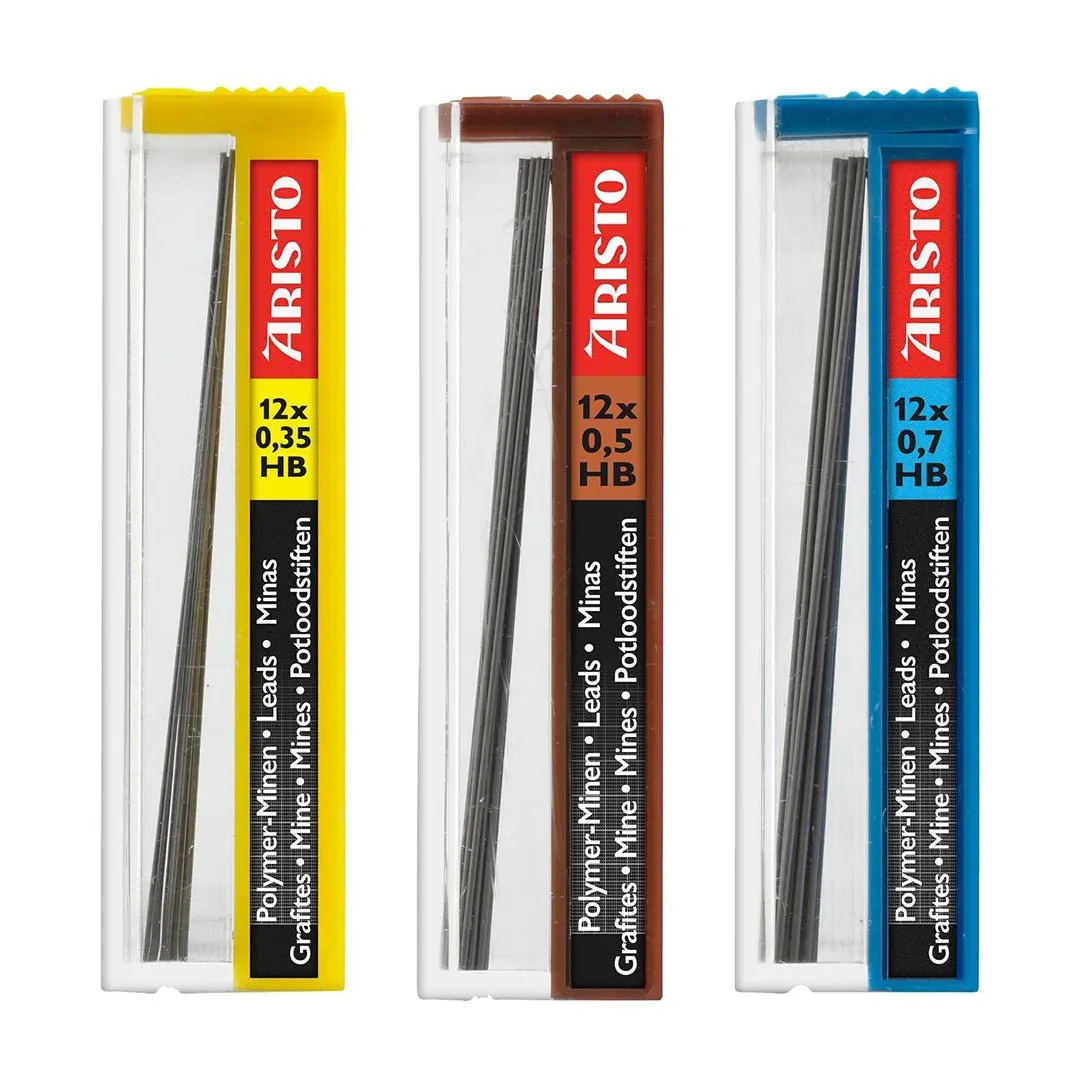 Aristo Geocollege 3pc(0.35/0.5/0.7mm) Set HB Mechanical Pencil