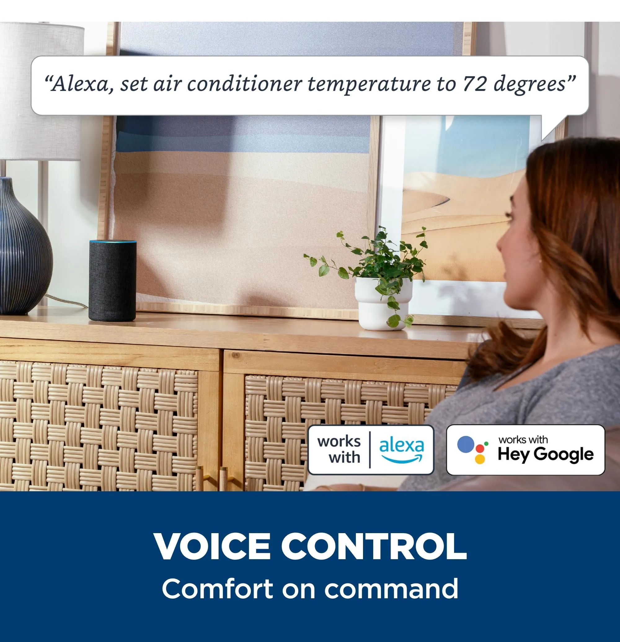 AWCS12WWF GE® 12,000 BTU Smart Electronic Window Air Conditioner for Large Rooms up to 550 sq. ft.