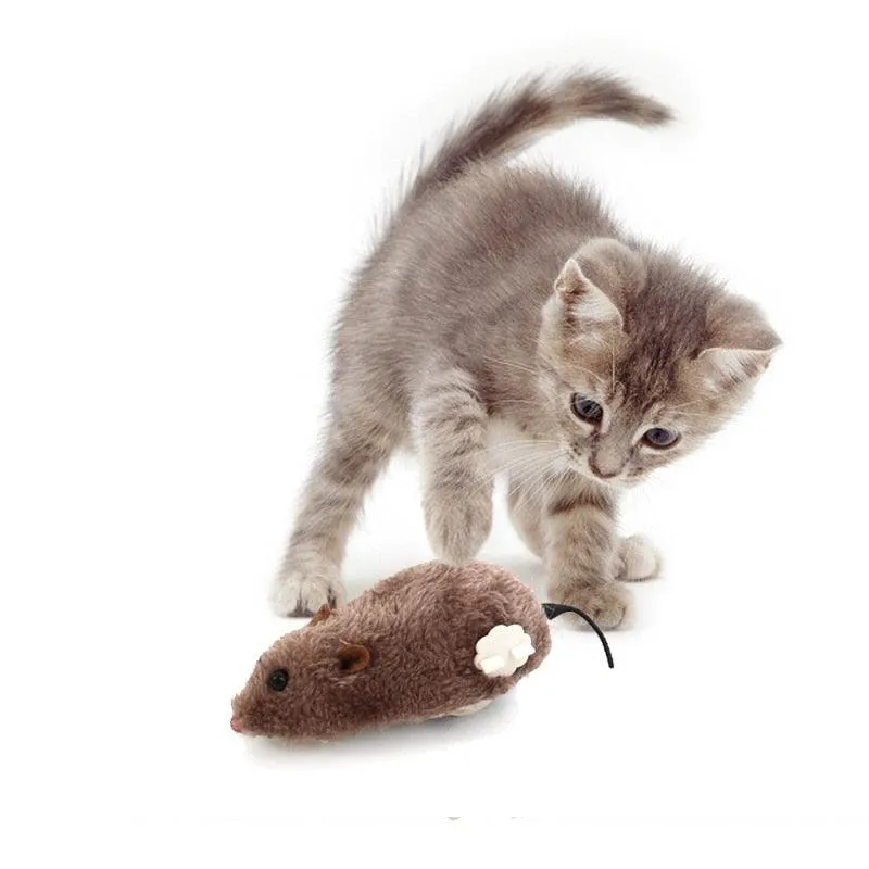 Cat's Plush Mouse Mechanical Toy