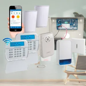 DSC Neo Wireless Home Alarm System, Premium Kit , 2 Keypads
