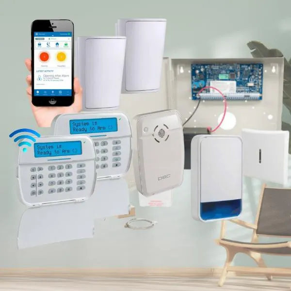 DSC Neo Wireless Home Alarm System, Premium Kit , 2 Keypads