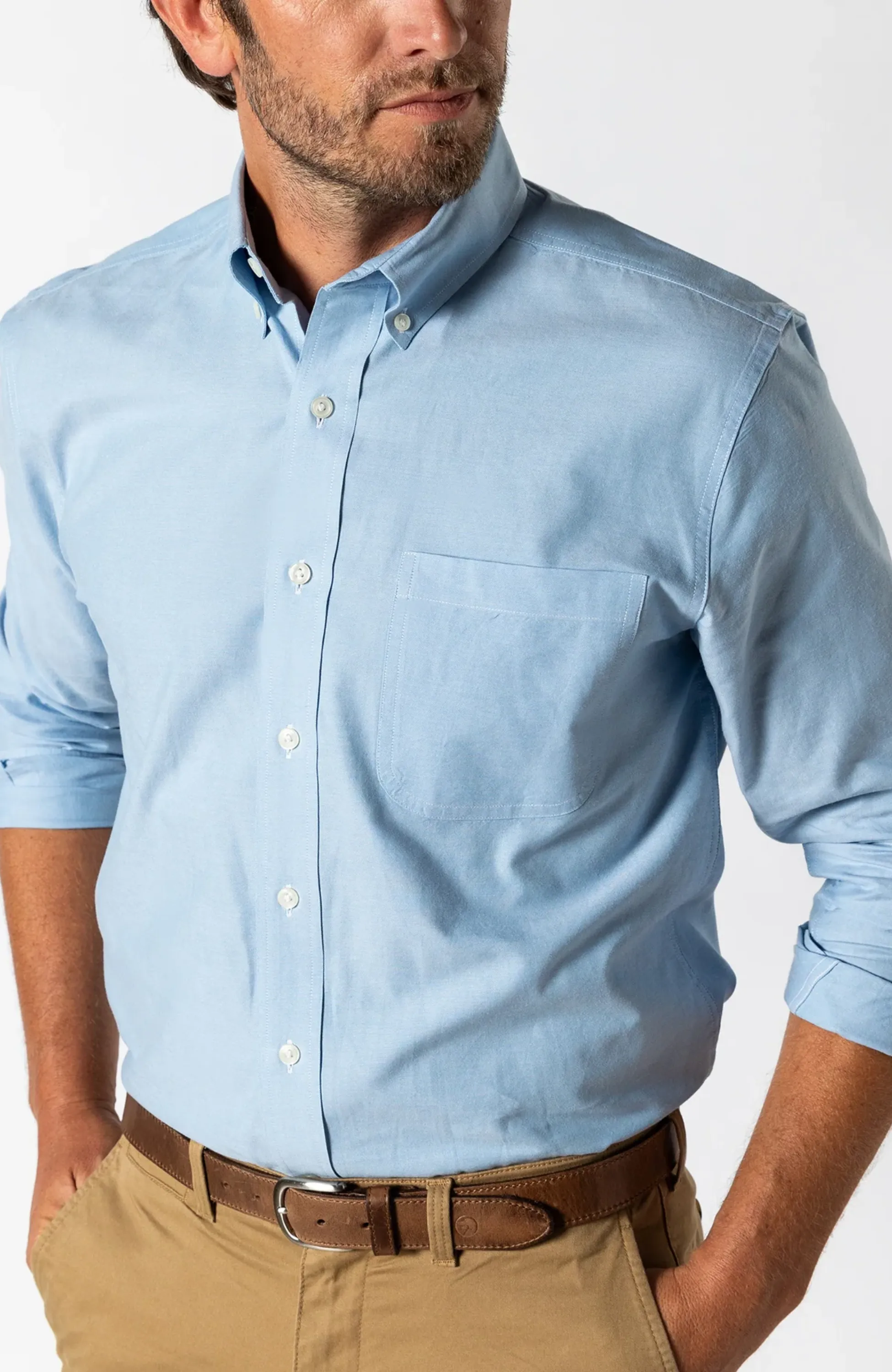 Duck Head - Cotton Oxford Sport Shirt Morris Solid