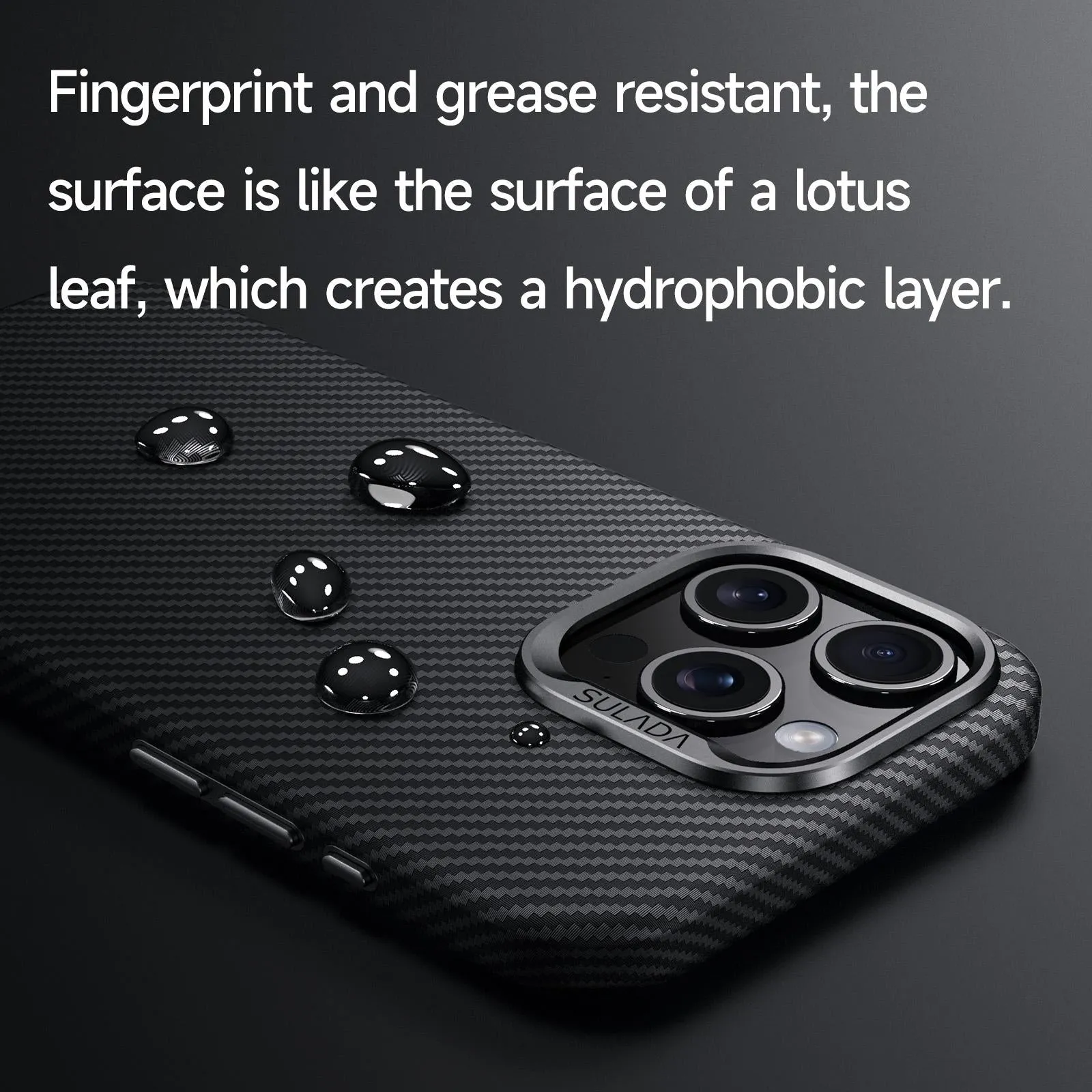 For Iphone 15 600D Kevlar Texture Pc Shockproof Phone Case