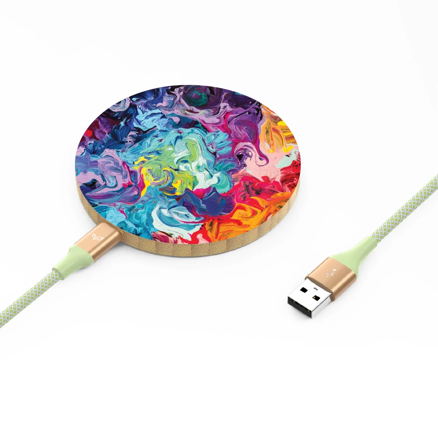 Give It A Swirl - Bamboo Wireless Charger