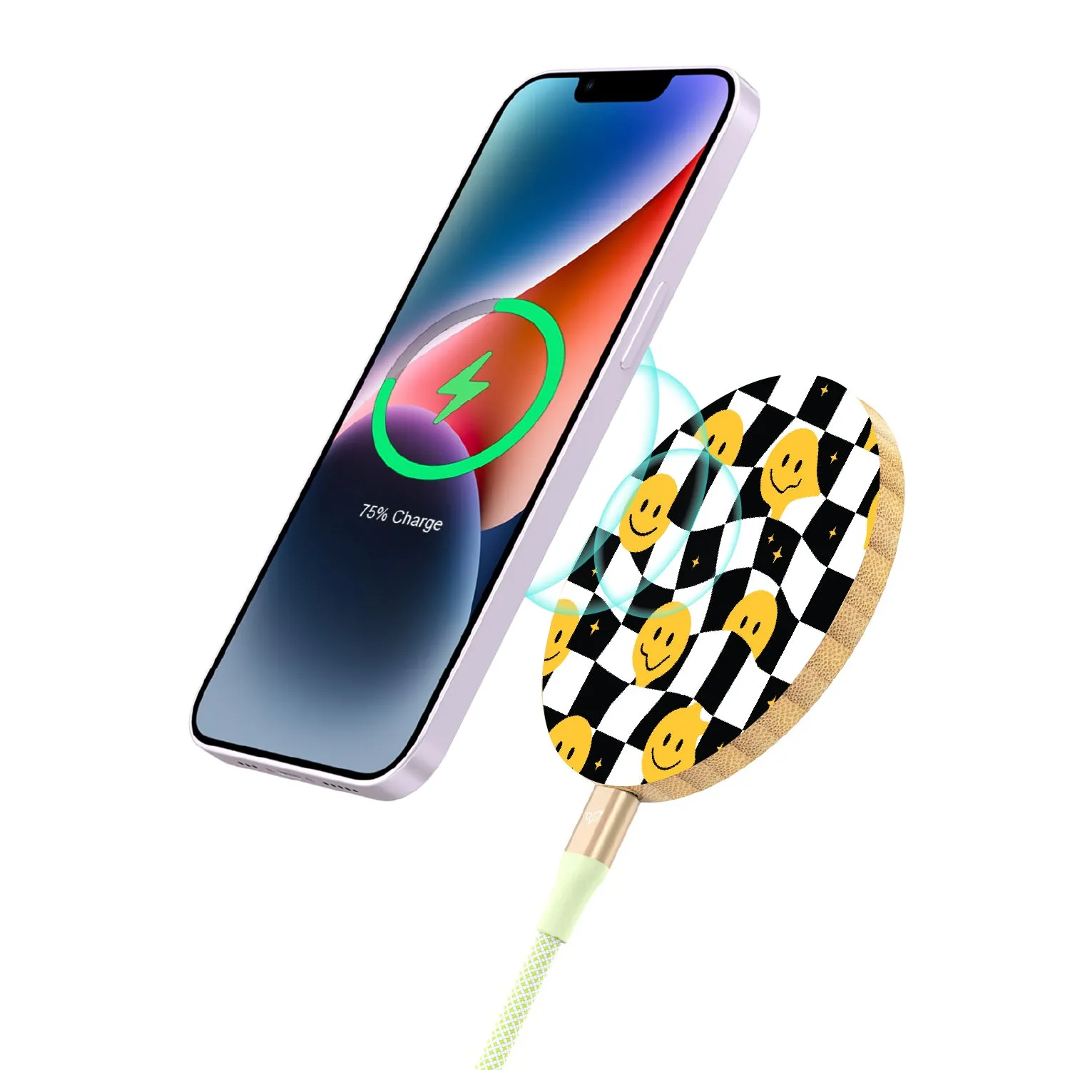 Melting Grid - Bamboo Wireless Charger