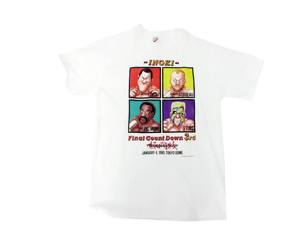 NJPW INOKI FINAL COUNTOWN 95 T-SHIRT LG