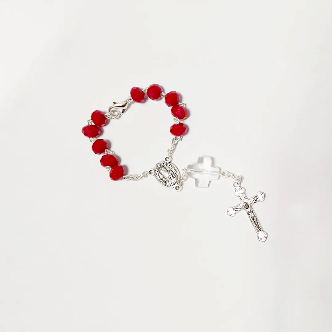 Red Crystal Decade Rosary