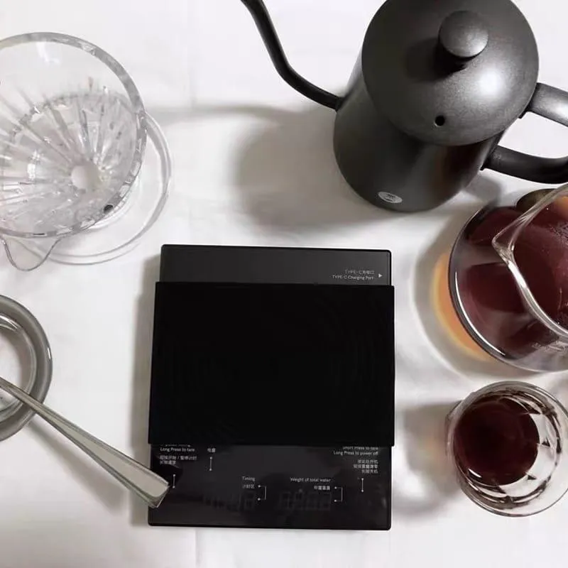 Smart Black Coffee Scale with Timer