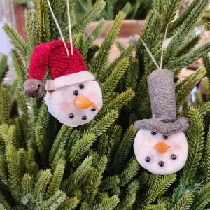 Snowman Face Ornament
