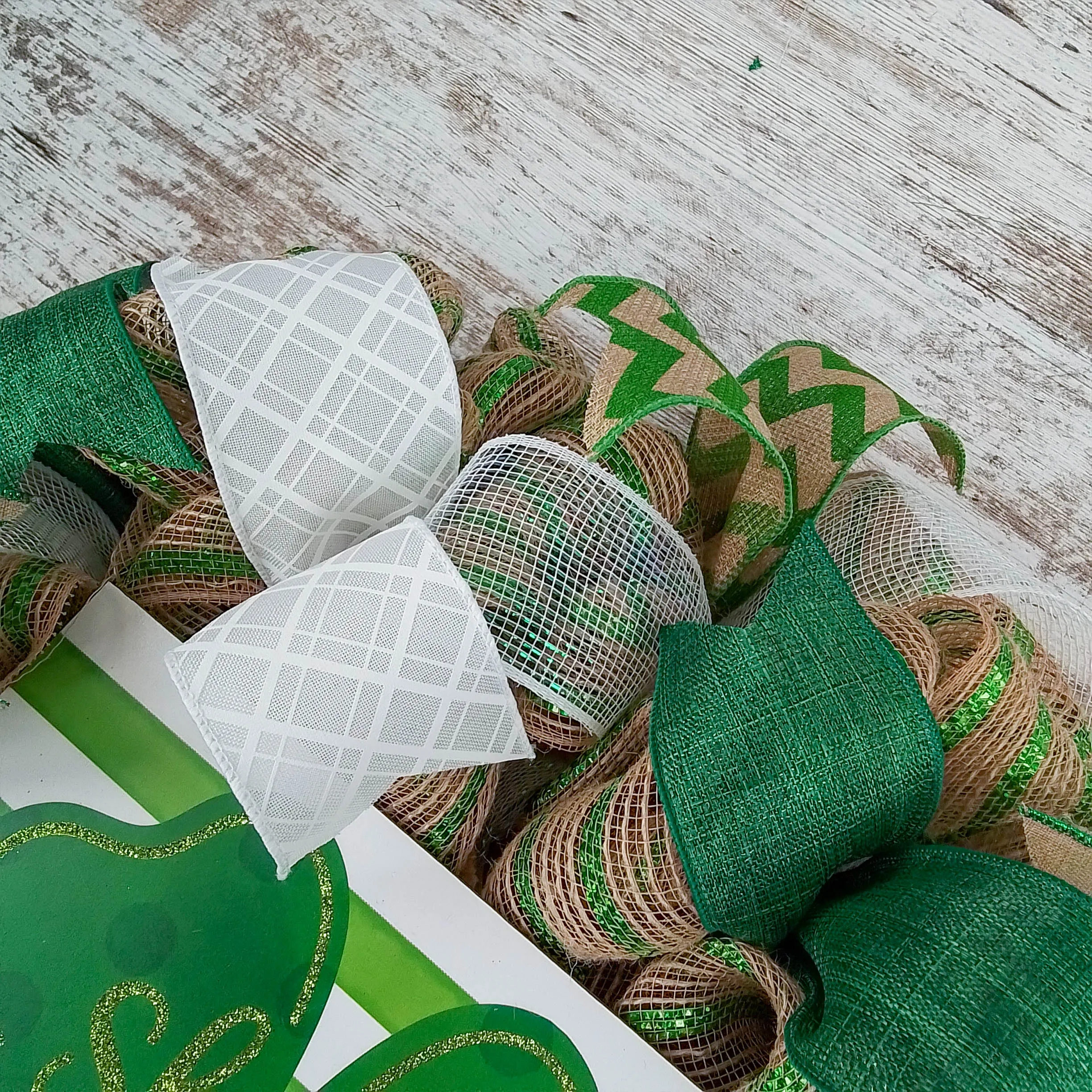 St. Patrick's Wreath - Shamrock Front Door