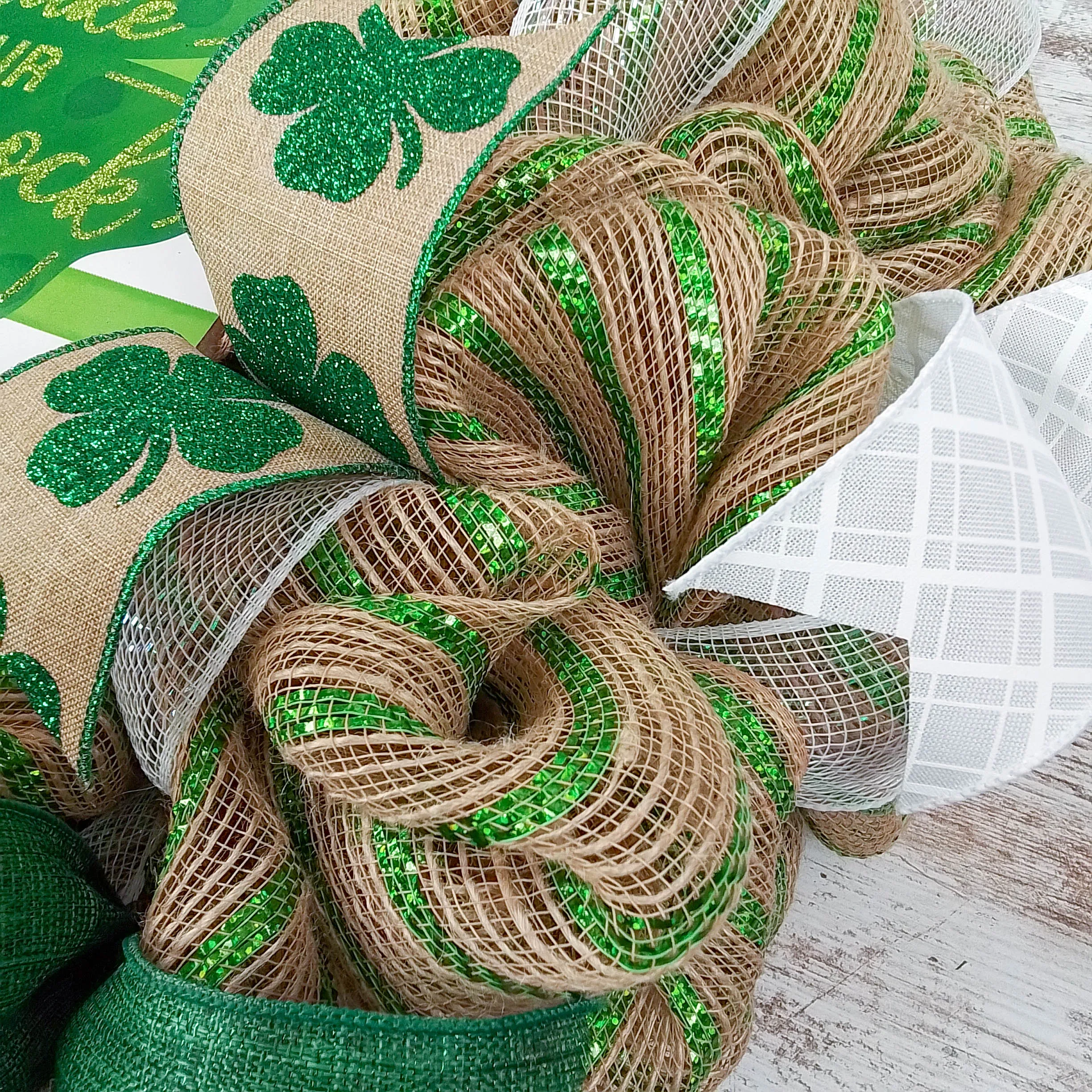 St. Patrick's Wreath - Shamrock Front Door