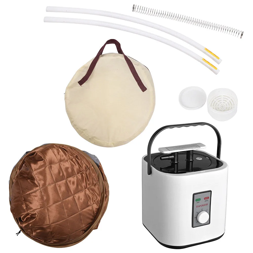 TheLAShop Folding Portable Sauna Tent Personal Steam SPA Brown 2L